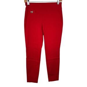 Alfani 4P Red Stretch Cigarette Pants Women’s Petite Casual minimalist style
